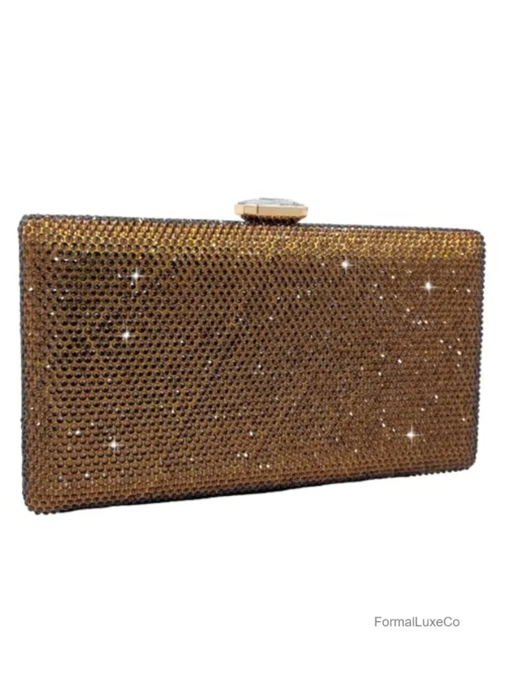 Rhinestone Crystal Evening Clutch Box Purse Wedding Party Bridal Bag